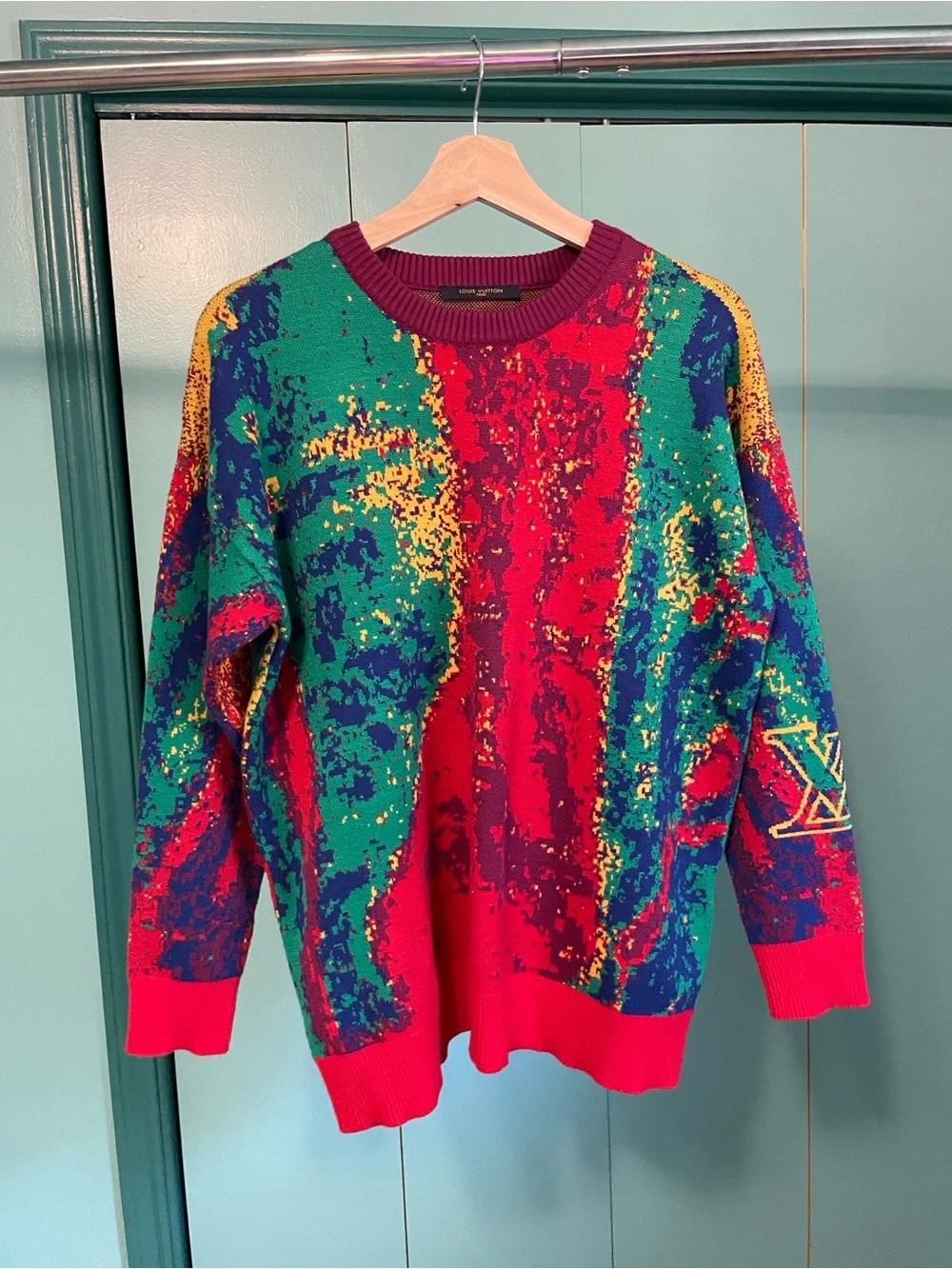 Louis Vuitton “Heat Map” Crewneck Sweater - Red/Green/Blue/Yellow